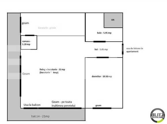 Apartament de vânzare 2 camere Andrei Mureşanu - 3698AV | BLITZ Cluj-Napoca | Poza8
