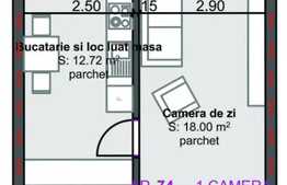Garsoniera ce iti da ocazia sa o pregatesti cum iti doresti. 39 mp, semifinisata