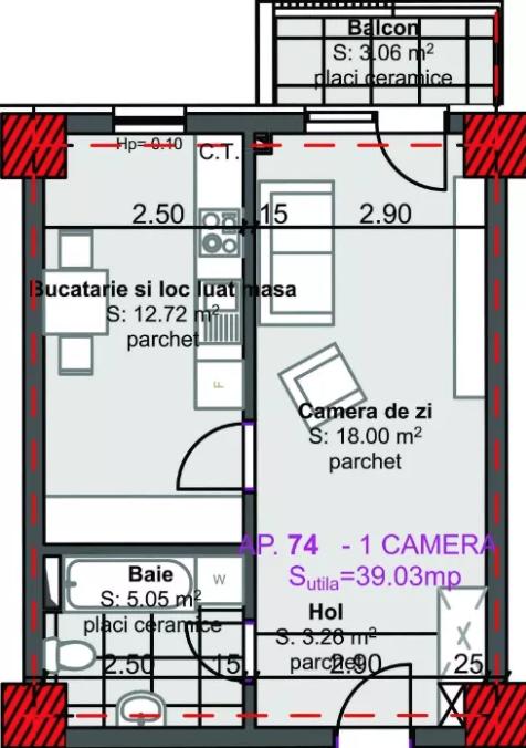 Garsonieră de vânzare Marasti - 37025AV | BLITZ Cluj-Napoca | Poza1