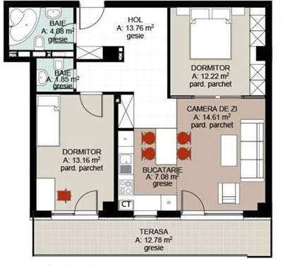 Apartament de vânzare 3 camere Bună Ziua - 37056AV | BLITZ Cluj-Napoca | Poza1