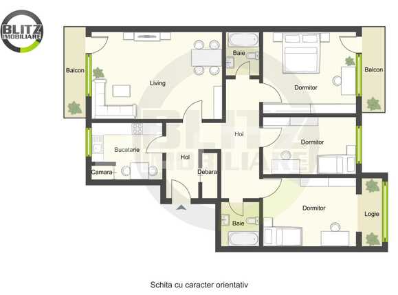 Apartament de vânzare 4 camere Marasti - 37063AV | BLITZ Cluj-Napoca | Poza1