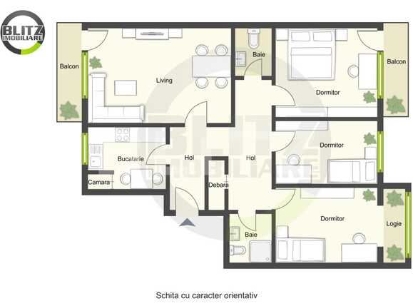 Apartament de vânzare 4 camere Marasti - 37068AV | BLITZ Cluj-Napoca | Poza1