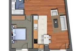 Apartament 2 camere, 57 mp, terasa, zona Bonjour Residence