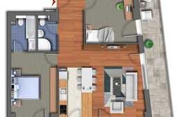 Apartamentul ideal ca spatiu: 3 camere, 78 mp, terasa 33 mp, zona Buna Ziua