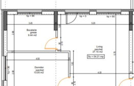Apartament 2 camere, terasa 30 mp, parcare subterana, zona strazii Donath