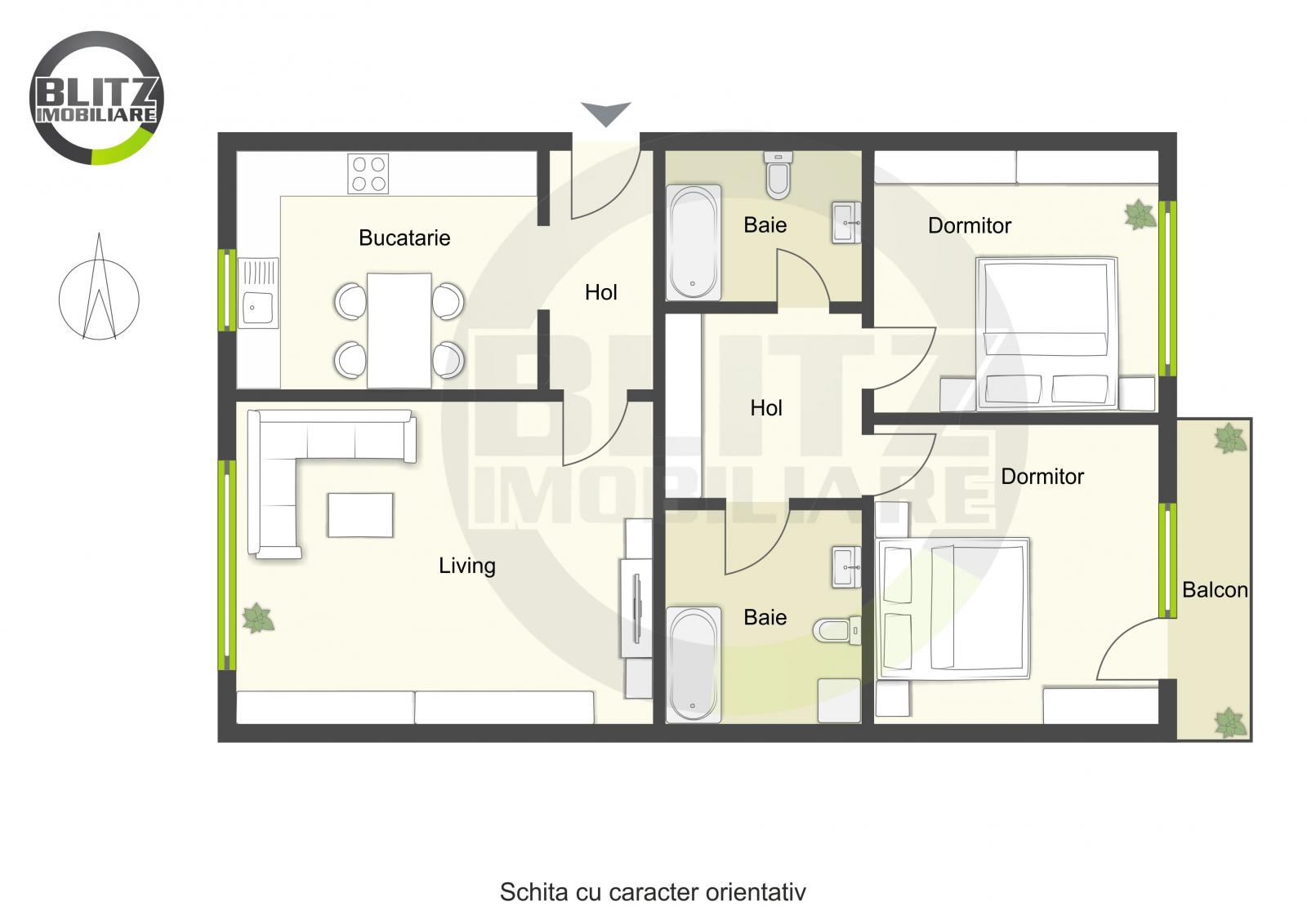 Apartament de vânzare 3 camere Marasti - 37253AV | BLITZ Cluj-Napoca | Poza1