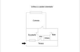 Apartament cu o camera, 40 mp, etaj intermediar, zona Garii