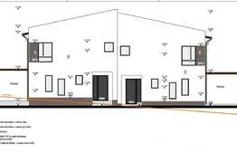 De vanzare casa cuplata 120 mp utili, semifinisata, terasa 40 mp, teren 250 mp, Borhanci!