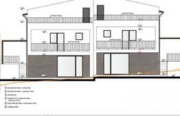 De vanzare casa cuplata 120 mp utili, semifinisata, terasa 40 mp, teren 250 mp, Borhanci!