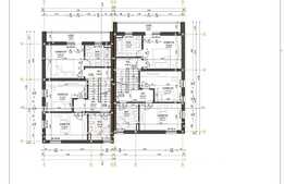 De vanzare casa cuplata 120 mp utili, semifinisata, terasa 40 mp, teren 250 mp, Borhanci!