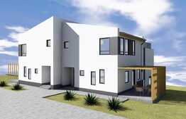 De vanzare casa cuplata 120 mp utili, semifinisata, terasa 40 mp, teren 250 mp, Borhanci!