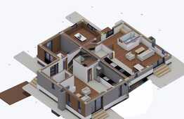 Duplex semifinisat de vanzare in complex privat, Zona Tauti 