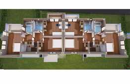 Duplex semifinisat de vanzare in complex privat, Zona Tauti 