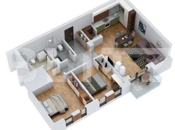 Apartament de vânzare 3 camere Floreşti - 37355AV | BLITZ Cluj-Napoca | Poza1