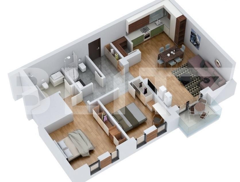 Apartament de vânzare 3 camere Floreşti - 37355AV | BLITZ Cluj-Napoca | Poza1