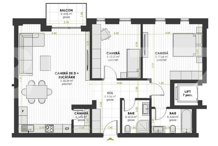 Apartament de vânzare 3 camere Floreşti - 37355AV | BLITZ Cluj-Napoca | Poza6