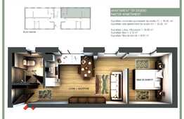 Apartament tip studio, 32,25 mp, semifinisat, zona strazii Eroilor ! 