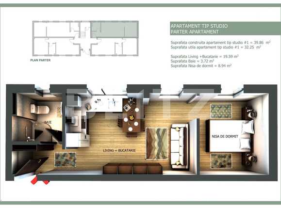 Garsonieră de vânzare Floreşti - 37377AV | BLITZ Cluj-Napoca | Poza1