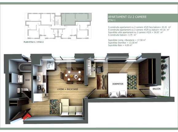 Garsonieră de vânzare Floreşti - 37379AV | BLITZ Cluj-Napoca | Poza1