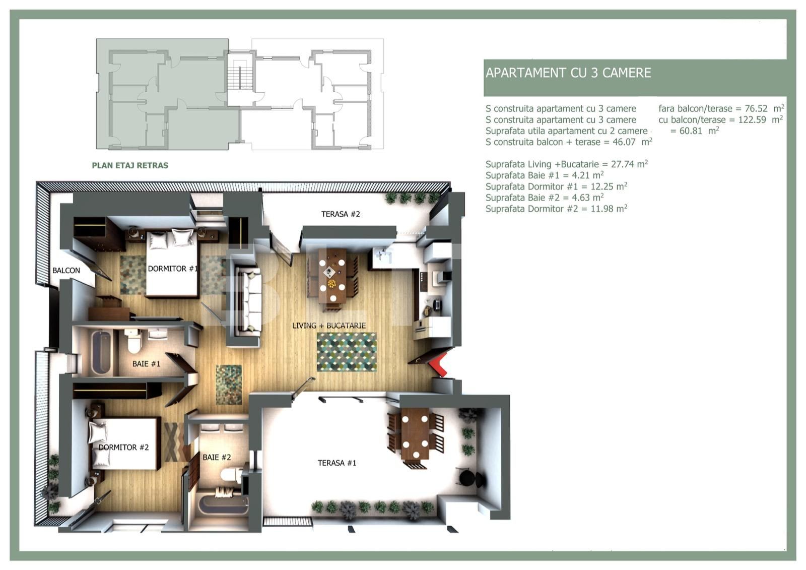 Apartament de vânzare 3 camere Floreşti - 37382AV | BLITZ Cluj-Napoca | Poza5