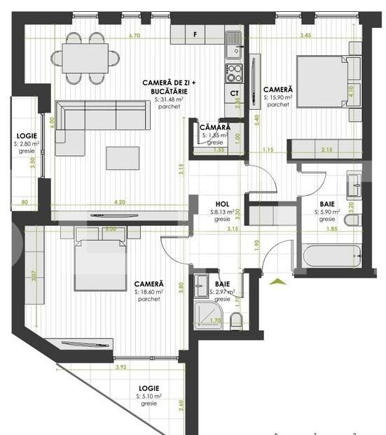 Apartament de vânzare 3 camere Floreşti - 37388AV | BLITZ Cluj-Napoca | Poza6