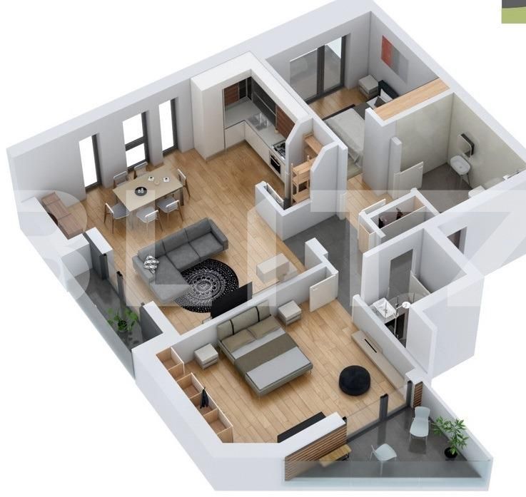 Apartament de vânzare 3 camere Floreşti - 37388AV | BLITZ Cluj-Napoca | Poza2