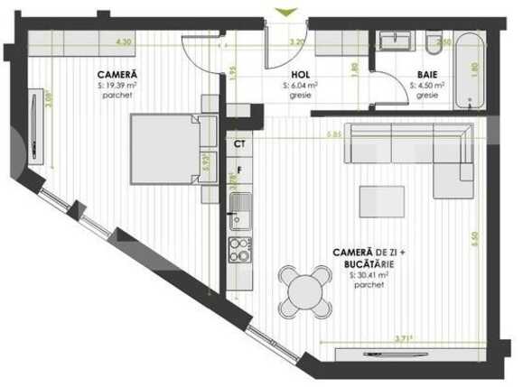Apartament de vânzare 2 camere Floreşti - 37389AV | BLITZ Cluj-Napoca | Poza1