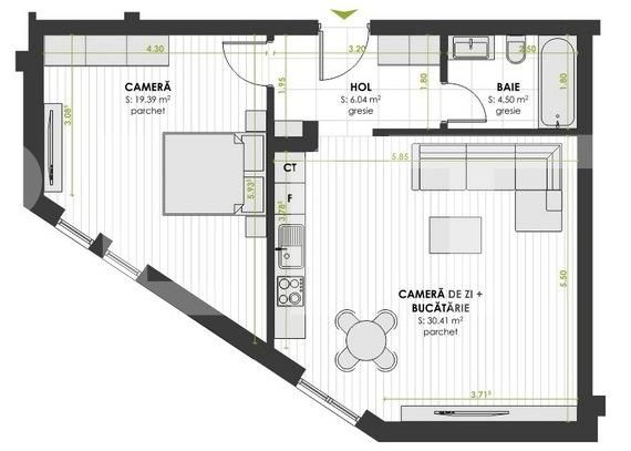 Apartament de vânzare 2 camere Floreşti - 37389AV | BLITZ Cluj-Napoca | Poza1