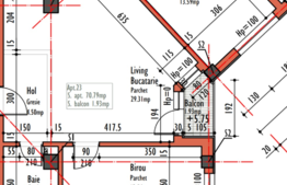 Daca vrei sa locuiesti in contructie noua: 3 camere, 70.80 mp, zona Piata 1 Mai