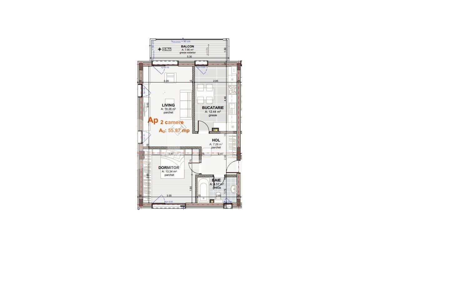 Apartament de vânzare 2 camere Borhanci - 37430AV | BLITZ Cluj-Napoca | Poza2