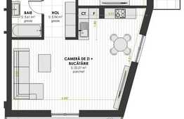 Apartament spatios cu balcon si gradina. Expunere sudica. Zona Vivo!