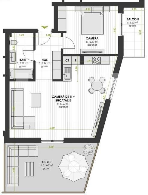 Apartament de vânzare 2 camere Floreşti - 37519AV | BLITZ Cluj-Napoca | Poza3