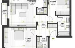 Etaj intermediar, CF disponibil, lift, incalzire in pardoseala, 2 bai, 3 balcoane, camara, Zona Vivo!
