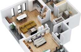 Etaj intermediar, CF disponibil, lift, incalzire in pardoseala, 2 bai, 3 balcoane, camara, Zona Vivo!