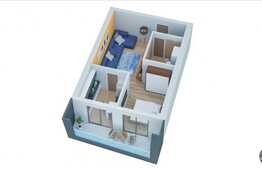 Apartament 1 camera, 38 mp, terasa, semifinisat, zona strazii Teodor Mihali!