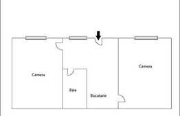 2 camere, renovat recent, 41 mp + pod mansardabil, zona Pietei Mihai Viteazul