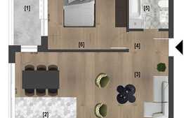 Apartament cu 2 camere ce poate fi amenajat dupa propriul plac, in constructie noua