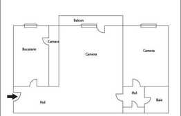 Vanzare 2 camere, 46 mp + 8 mp balcon in zona Donath, merita vazut!