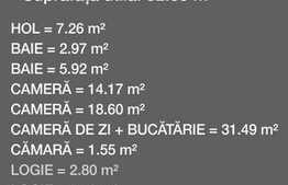 Apartament 3 camere, 2 bai, 2 balcoane, camara, zona Vivo