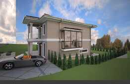 Casa moderna, semifinisata, 150 mp utili, teren 435 mp, vecinatati de top!