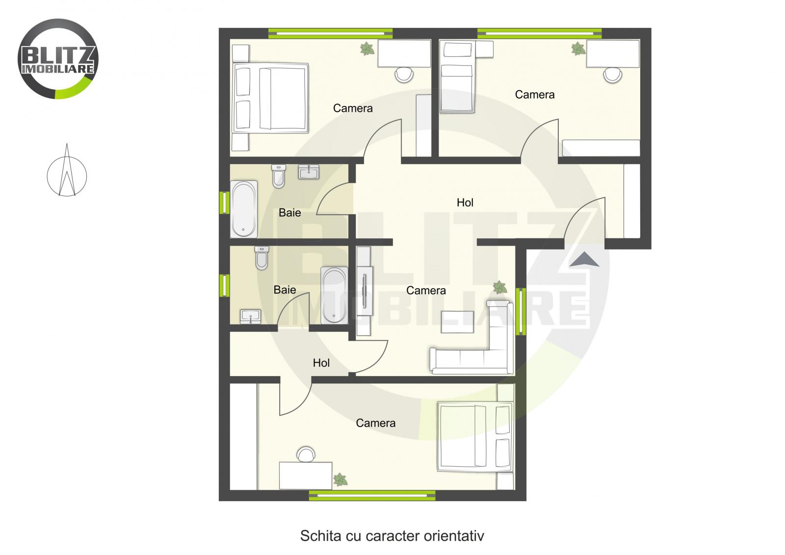 Apartament de vânzare 4 camere Marasti - 37870AV | BLITZ Cluj-Napoca | Poza1