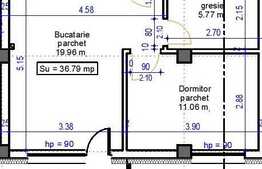 Oportunitate!  Garsoniera 36,79 mp, decomandata, zona Stejarului! Comision zero la cumparare!