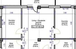 Comision 0! 3 camere, 67,68 mp, finalizare Septembrie 2019