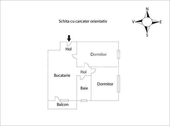 Apartament de vânzare 2 camere Semicentral - 37957AV | BLITZ Cluj-Napoca | Poza1