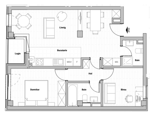 Apartament de vânzare 3 camere Semicentral - 37989AV | BLITZ Cluj-Napoca | Poza1