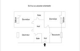 Apartament 3 camere, 67 mp, zona Denver