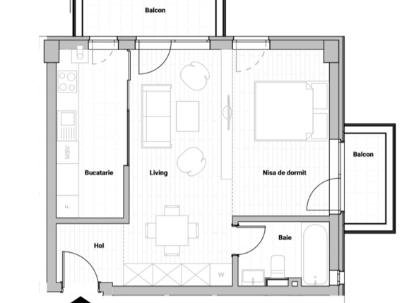 Apartament de vânzare 2 camere Semicentral - 38037AV | BLITZ Cluj-Napoca | Poza1