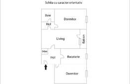 Apartament 3 camere, 61.31 mp, zona Piata Flora