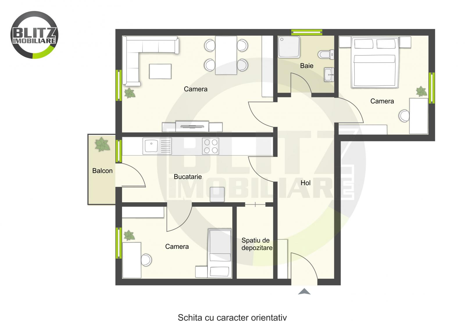 Apartament de vânzare 2 camere Zorilor - 38120AV | BLITZ Cluj-Napoca | Poza1