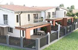 Casa cuplata de vanzare, 120 mp utili, 250 mp teren, semifinisat!